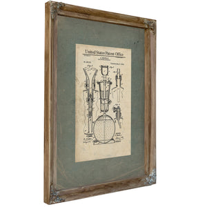 The Bertelli Apparatus Patent for Effervescence — Framed Wall Art Room View | Bella Frye