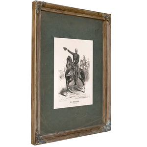 Ambrose Everts Burnside 19th Century — Verdigris Framed Canvas Print | Bella Frye
