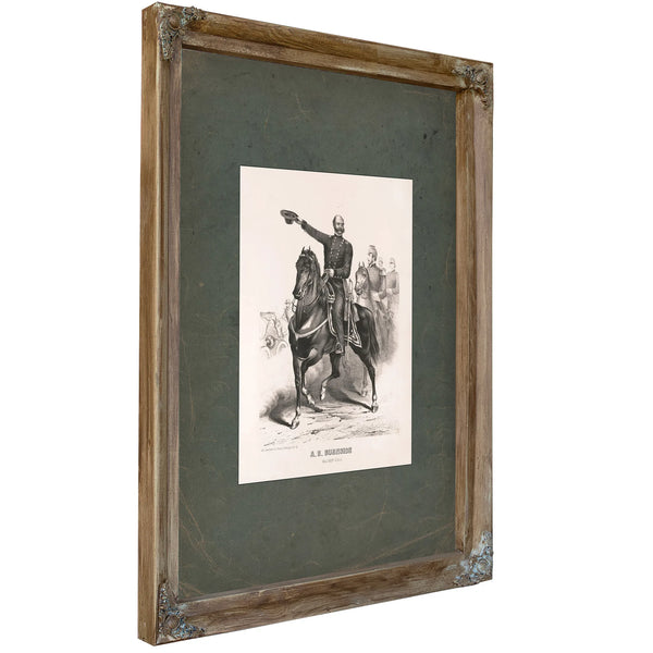 Ambrose Everts Burnside 19th Century — Verdigris Framed Canvas Print | Bella Frye