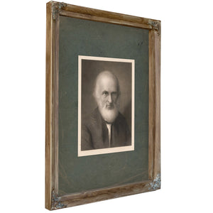 John Greenleaf Whittier 1899 — Verdigris Framed Canvas Print | Bella Frye