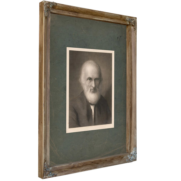 John Greenleaf Whittier 1899 — Verdigris Framed Canvas Print | Bella Frye