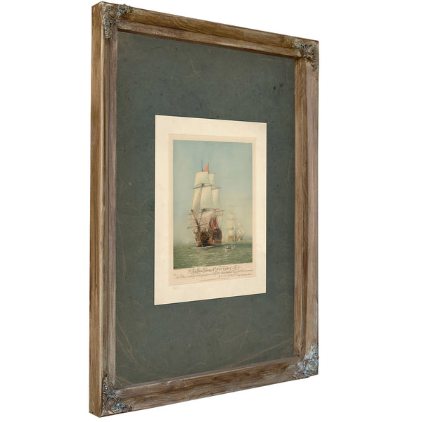 The First Journey of Victory 1778 1922 — Verdigris Framed Canvas Print | Bella Frye