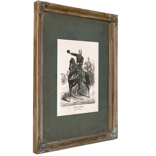 George Gordon Meade 19th Century — Verdigris Framed Canvas Print | Bella Frye