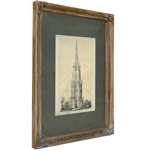 Washington Monument 1844 — Verdigris Framed Canvas Print | Bella Frye