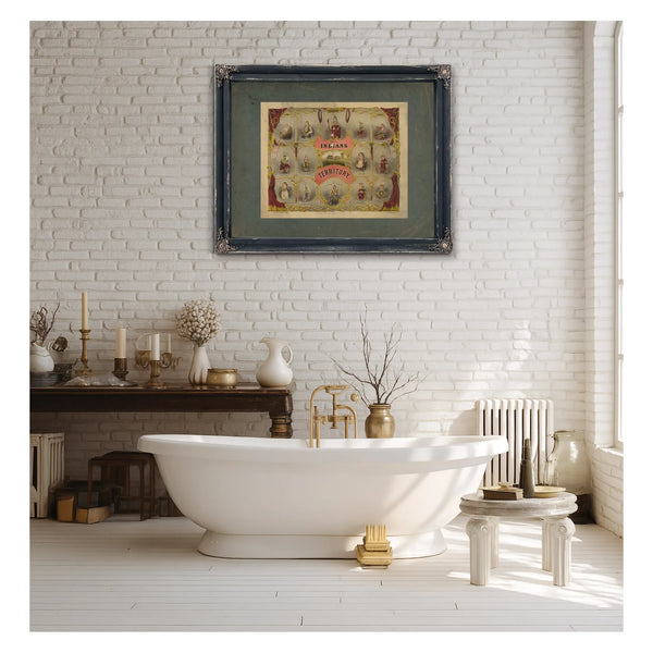 Indians of the Territory 1875 — Framed Wall Art Room View | Bella Frye