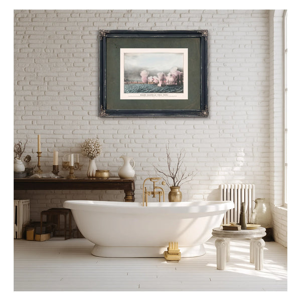 Grand Salute at Vera Cruz From the American Fleet and the Castle San Juan Du — Framed Wall Art Room View | Bella Frye