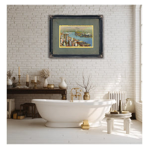 Steel Wings Over Manhattan Vintage Military Aviation Print — Framed Wall Art Room View | Bella Frye