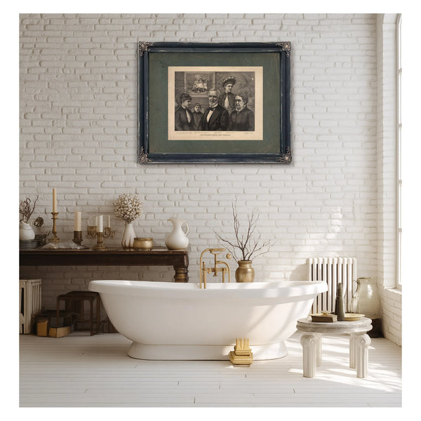 Jefferson Davis and Family 189 — Framed Wall Art Room View | Bella Frye