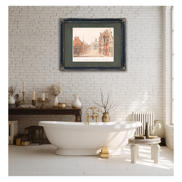 a View of the Federal Hall of the City of New York as Appeared in the Year 17 — Framed Wall Art Room View | Bella Frye