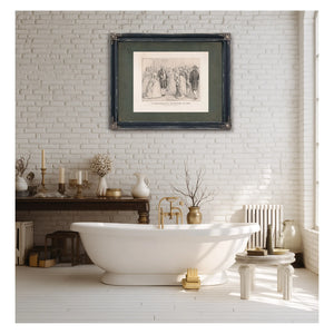 a Presidential Reception in 1789 by General and Mrs Washington 1876 — Framed Wall Art Room View | Bella Frye