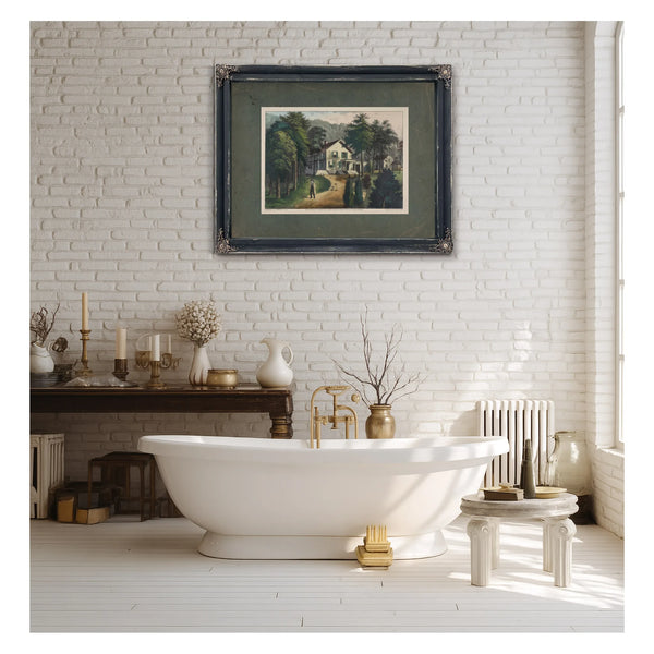 Chappaqua Farm West Chester County Ny the Residence of the Hon Horace Greely — Framed Wall Art Room View | Bella Frye