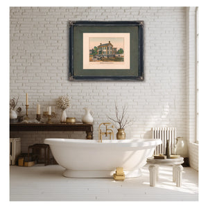 Abraham Lincolns Residence 19th Century — Framed Wall Art Room View | Bella Frye