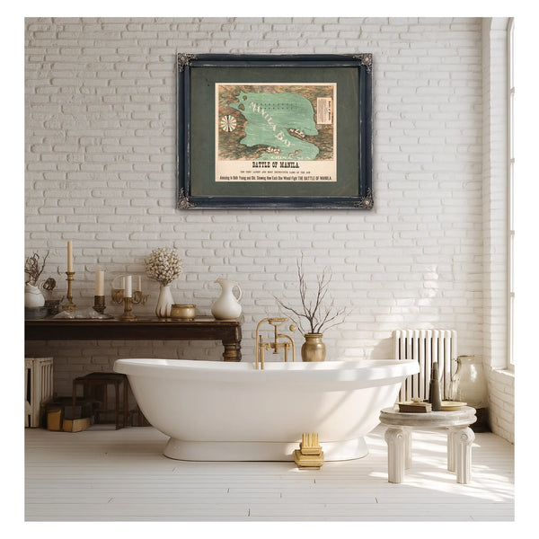 Battle of Manila 19th Century — Framed Wall Art Room View | Bella Frye