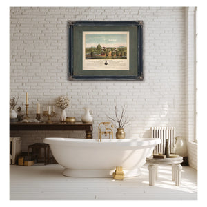 a View of the Birth Place of Robert Fulton Lancaster County State of Pennsylv — Framed Wall Art Room View | Bella Frye