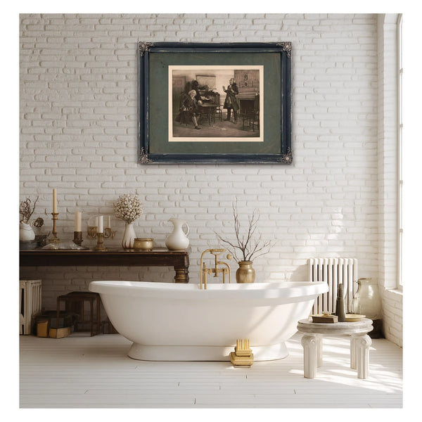 Franklin and Gen Braddock 196 — Framed Wall Art Room View | Bella Frye