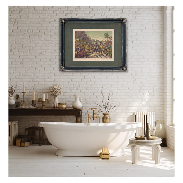 Entrance of Cortez Into Mexico 19th Century — Framed Wall Art Room View | Bella Frye