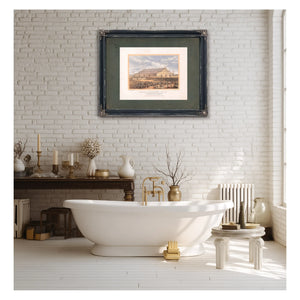 Exterior View of Coliseum for the Grand National Peace Jubilee Boston Mass J — Framed Wall Art Room View | Bella Frye