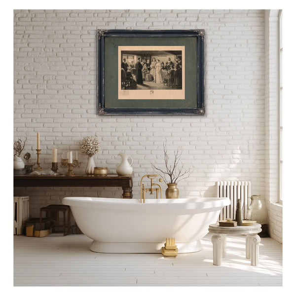 a Colonial Wedding the Marriage of Dr Francis Le Baron and Mary Wilder Plymou — Framed Wall Art Room View | Bella Frye