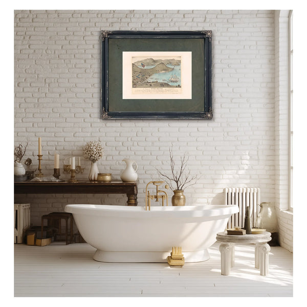 a View of Yerba Buena San Francisco on July 9 1846 1933 — Framed Wall Art Room View | Bella Frye