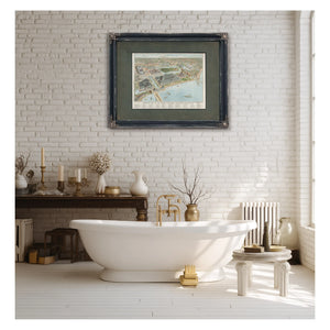 Birds Eye View of the Worlds Columbian Exposition Chicago 1893 1893 — Framed Wall Art Room View | Bella Frye