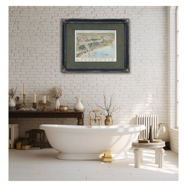 Birds Eye View of the Worlds Columbian Exposition Chicago 1893 1893 — Framed Wall Art Room View | Bella Frye