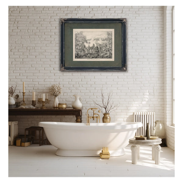 Battle of Tugela River Near Cheveley Camp 19th Century — Framed Wall Art Room View | Bella Frye