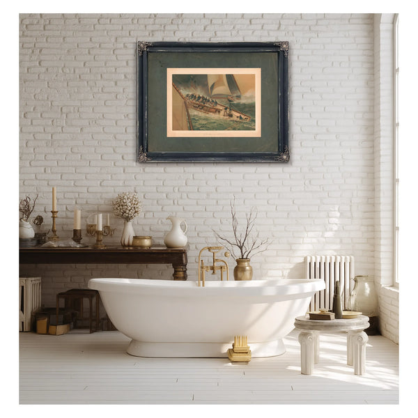 Dash Around the Lightship 1887 — Framed Wall Art Room View | Bella Frye