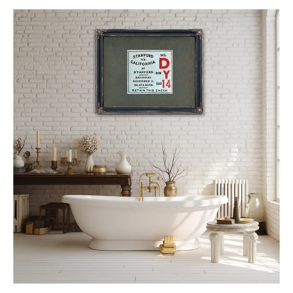 Ticket 1911 Big Game — Framed Wall Art Room View | Bella Frye