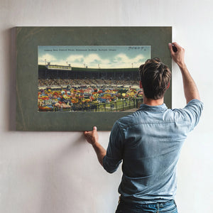 Judging Rose Festival Floats Multnomah Stadium Portland Oregon — vintage wall art by Bella Frye