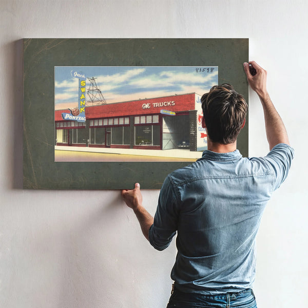 Jack Swank Pontiac — vintage wall art by Bella Frye