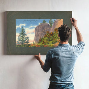 Bishop Cap At Shepperd's Dell Columbia River Highway Oregon B — vintage wall art by Bella Frye