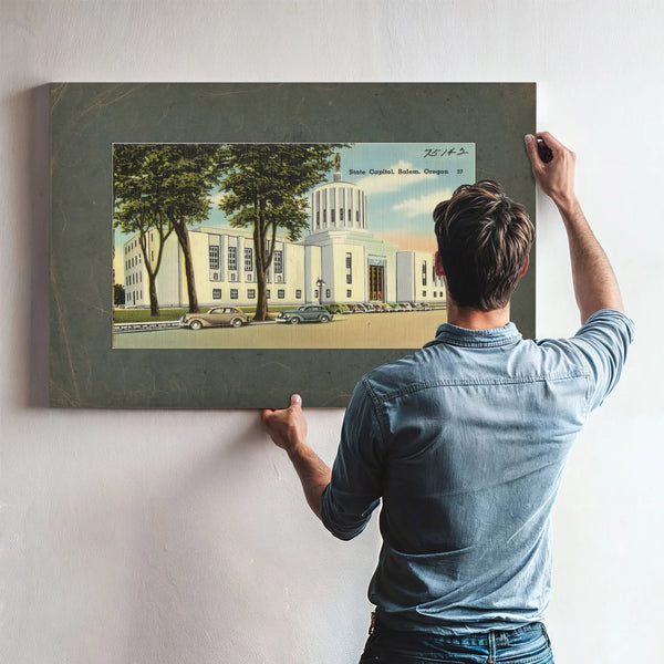 State Capitol Salem Oregon'1 — vintage wall art by Bella Frye