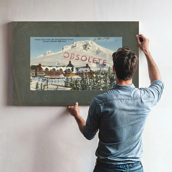 Timberline Lodge Mt Hood National Forest Oregon Altitude 6000 Feet — vintage wall art by Bella Frye
