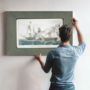 Constitution and Java Naval Battle of the War of 1812 — Framed Wall Art Room View | Bella Frye