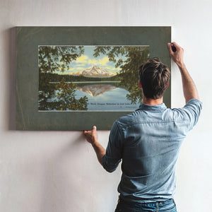 Mt Hood Oregon Reflection In Lost Lake'2 — vintage wall art by Bella Frye