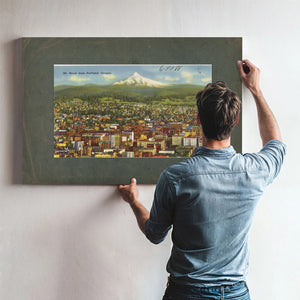 Mt Hood From Portland Oregon — vintage wall art by Bella Frye