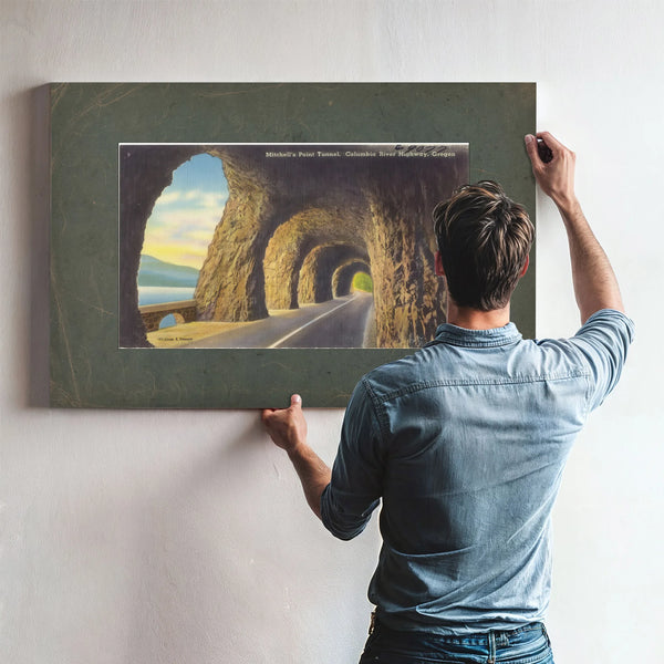 Mitchell's Point Tunnel Columbia River Highway Oregon — vintage wall art by Bella Frye