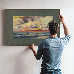 Sunset At Seaside Oregon On Pacific Ocean — vintage wall art by Bella Frye