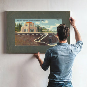 Vista House Observatory Columbia River Highway Oregon — vintage wall art by Bella Frye