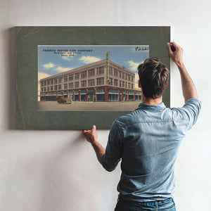 Francis Motor Car Company Ford Sales And Services Since 1914 — vintage wall art by Bella Frye