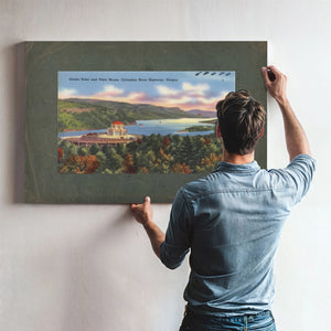 Crown Point And Vista House Columbia River Highway Oregon — vintage wall art by Bella Frye