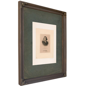 Andrew Allen Member of the Continental Congress 19th Century — Bourbon Framed Canvas Print | Bella Frye