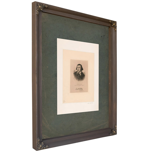 Andrew Allen Member of the Continental Congress 19th Century — Bourbon Framed Canvas Print | Bella Frye