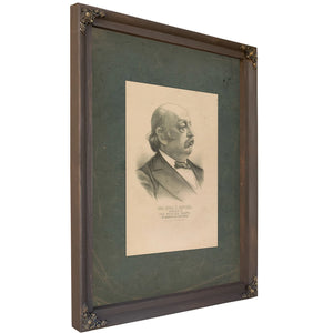 General Benjamin F Butler Candidate of the Peoples Party for President of the United States 1884 — Bourbon Framed Canvas Prin