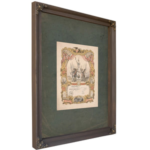 United Americans of the State of New York 1848 — Bourbon Framed Canvas Print | Bella Frye