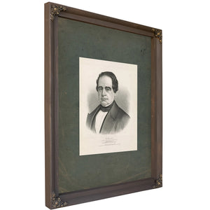 Honorable Hannibal Hamlin Republican Candidate for Vice President of the United States 186 — Bourbon Framed Canvas Print | Be