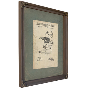 Us Patent No. 443587 Riding Habit by J Ulrich December 3 189 — Bourbon Framed Canvas Print | Bella Frye