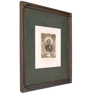 Abraham Lincoln 1865 — Bourbon Framed Canvas Print | Bella Frye
