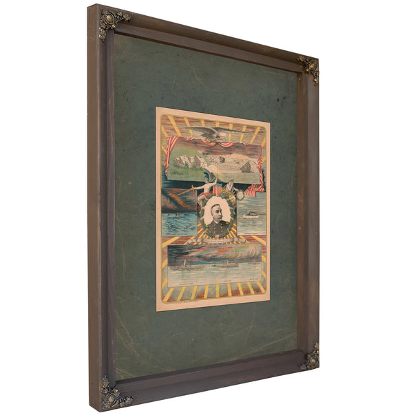 George Dewey 1899 1 — Bourbon Framed Canvas Print | Bella Frye