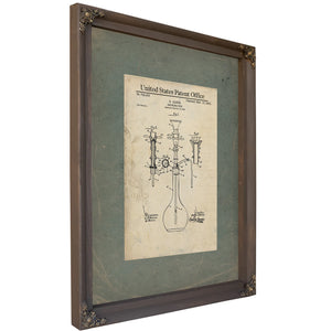 The Ganim Apparatus Patent for Oriental Smoke & Vapor — Framed Wall Art Room View | Bella Frye